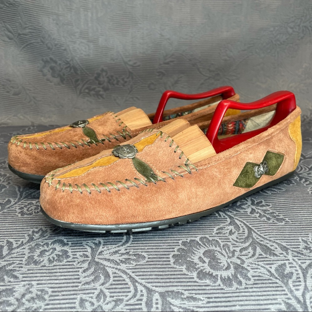 Hush Puppies Boho Moccasin Brown Lesther Comfort Loafer 8M
